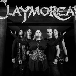 Claymorean Band photo with Logo